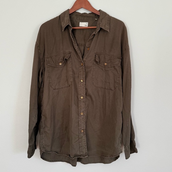 Wilfred Khaki Utility Shirt - Picture 2 of 6